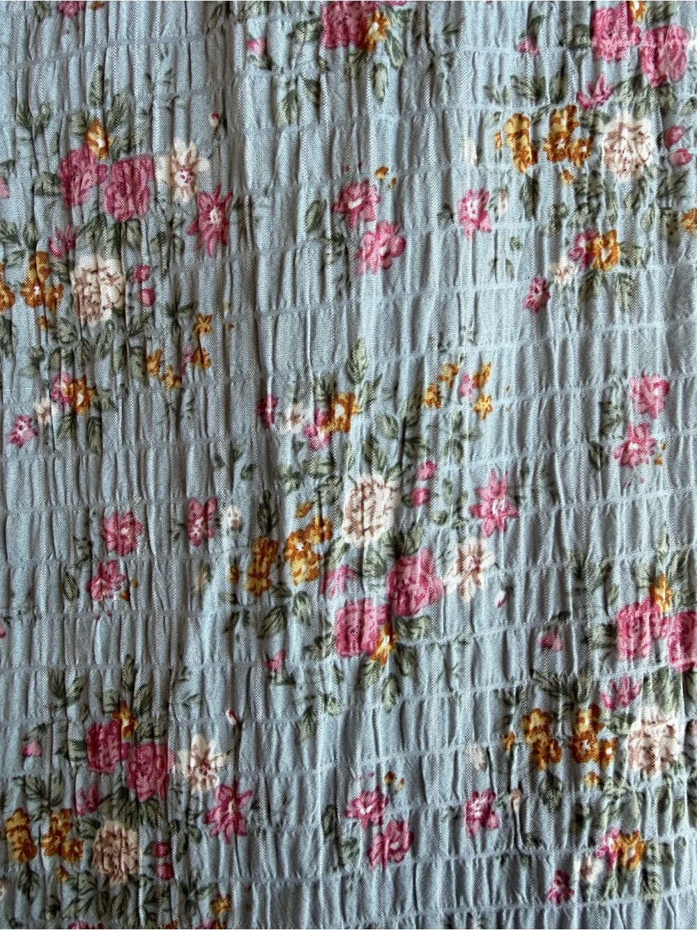 Baltic Born Dusty Blue Floral Open Back Maxi Dress M - Picture 6 of 7